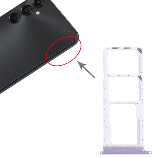 Samsung Galaxy A05S SIM-korttipidike - violetti