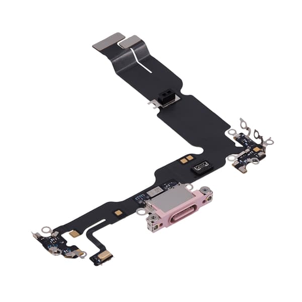 iPhone 15 Plus Opladerstik Flexkabel Pink Original