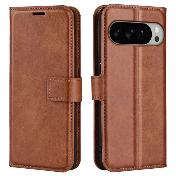 Google Pixel 10 Pro XL Cover med stativ - Lysebrun