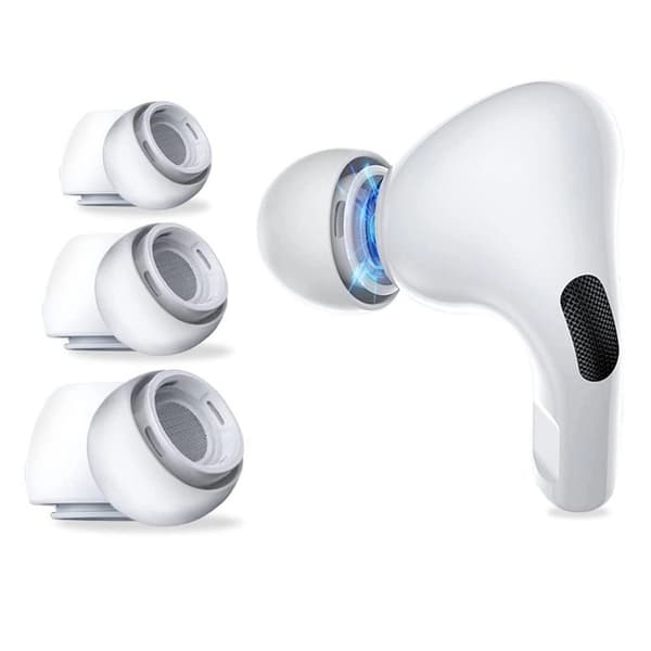 Tech-Protect AirPods Pro / Pro 2 Öronproppar S/M/L, 3-pack - Vit