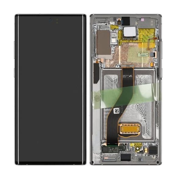 Samsung Galaxy Note 10 Plus LCD-näyttö - Hopea