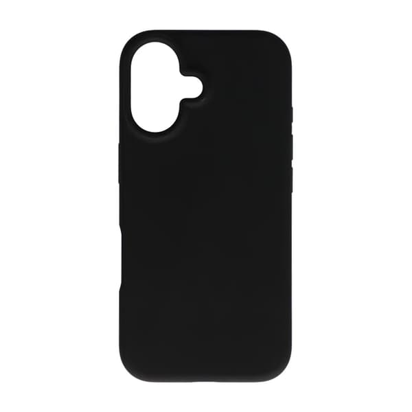 iPhone 16 silikonikuori - Musta
