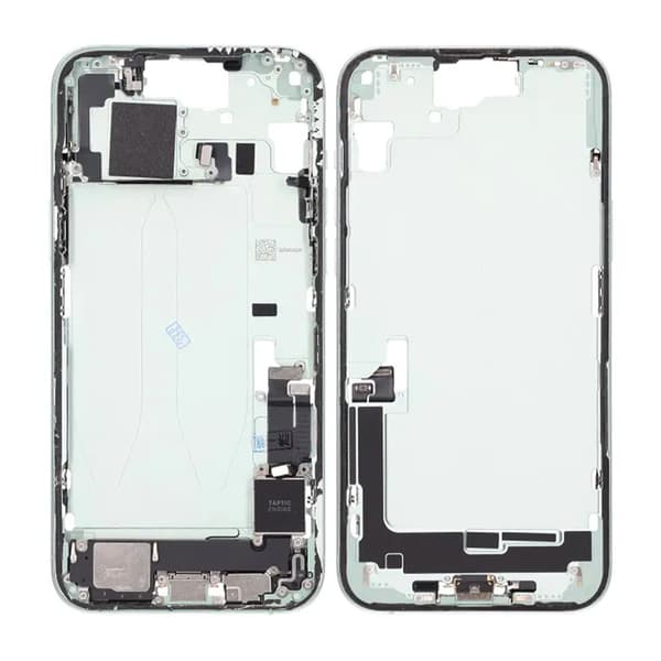 Midterramme med smådele til iPhone 15 Plus - Grøn OEM