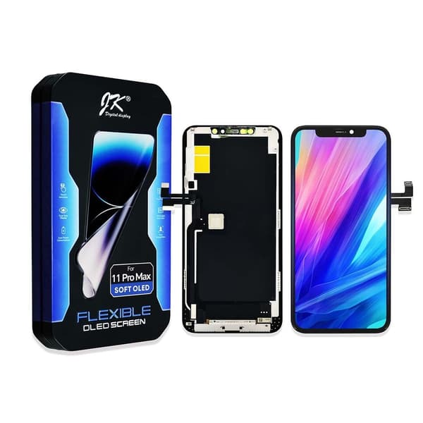iPhone 11 Pro Max Soft OLED Skærmsamling – JK Premium