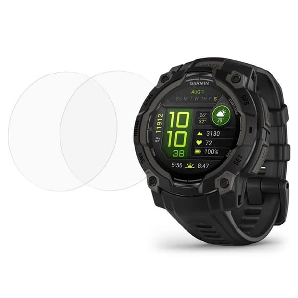 Garmin Instinct 3 Klocka Skärmskydd 2-Pack - Transparent