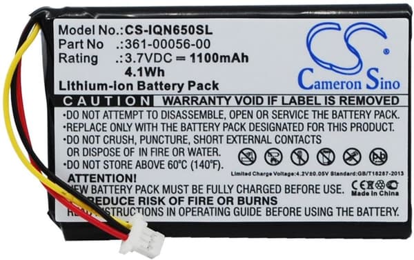 Batteri til Garmin 010-01211-01 mv.