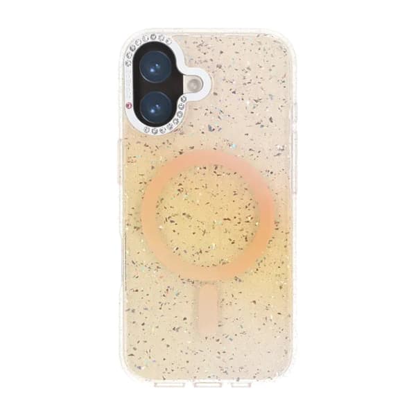 Glitter Diamond Magnetic Case - iPhone 17 Gold