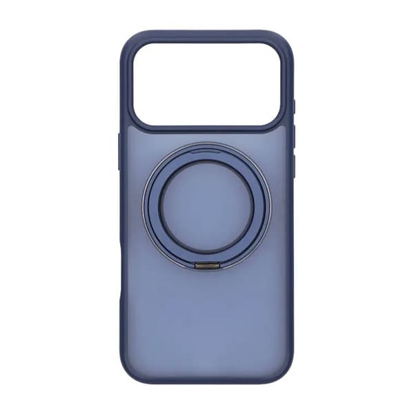 Mobilskal Roterande Magnet Stativ för iPhone 17 Pro Max - Blå