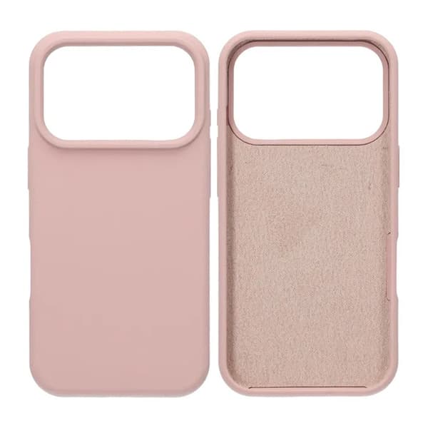 Blødt silikone mobilcover til iPhone 17 Pro - Sand Pink
