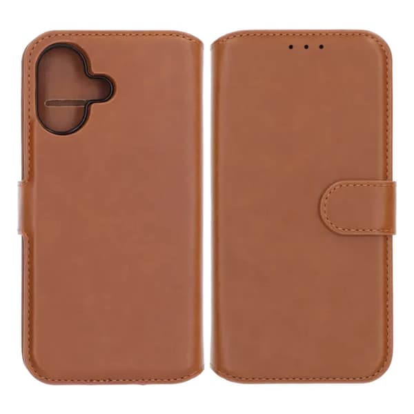 Rvelon Pung Etui Magnet til iPhone 17 - Brun