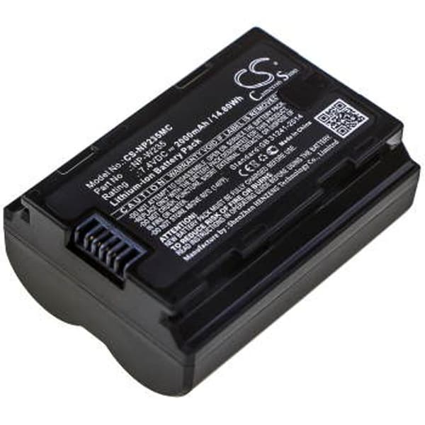 Batteri til NP-W235 erstatningsbatteri
