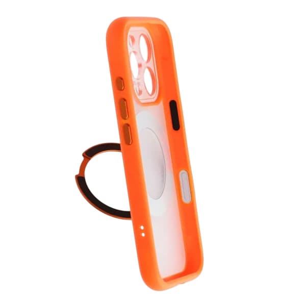 Cover med roterbart MagSafe-stativ til iPhone 16 Pro Max - Orange