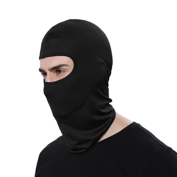 Vindtæt Balaclava Hue til Udendørs Aktiviteter - Sort
