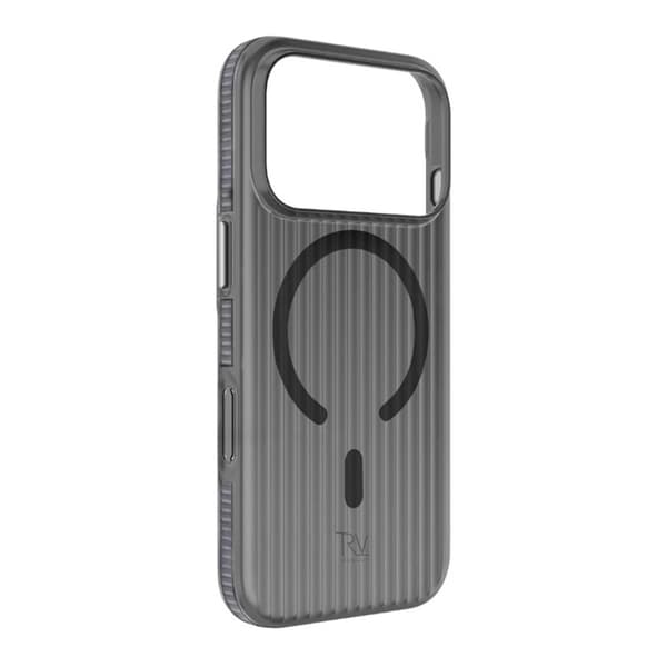 Rvelon Bølget Magsafe Mobilcover til iPhone 17 Pro Max - Grå