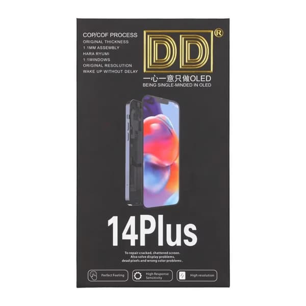iPhone 14 Plus Soft OLED Display High Quality Black(DD brand) have diagnostic pass