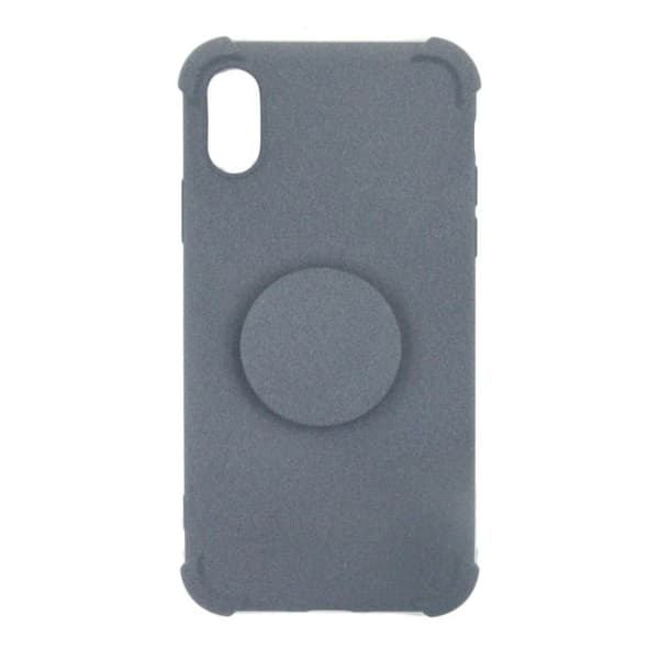 iPhone X/XS Kuori Kickstand Jalustalla TPU - Harmaa