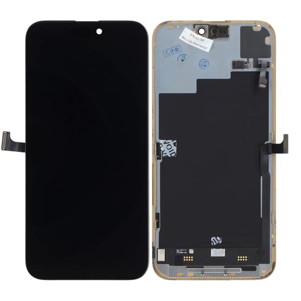 iPhone 15 Pro Max LCD-skærm Original Sort (Brugt) med flex har diagnosticering bestået