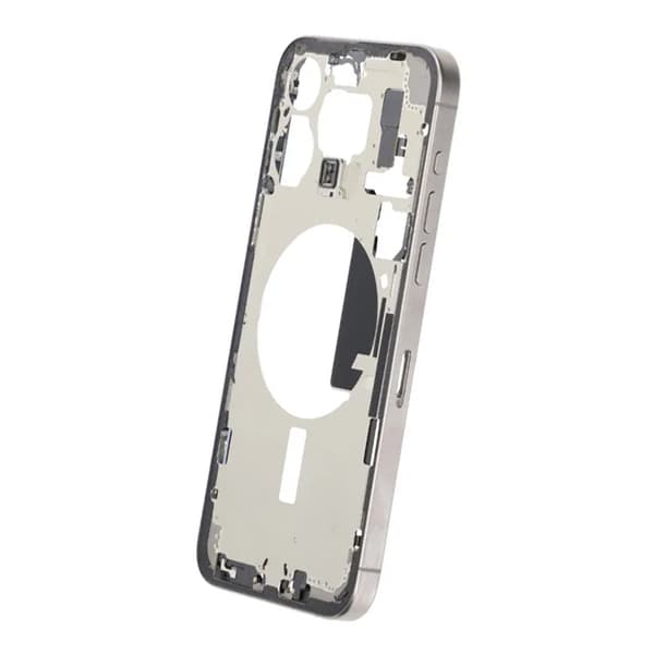 Mellemramme med smådele til iPhone 15 Pro Max - Naturlig Titanium OEM