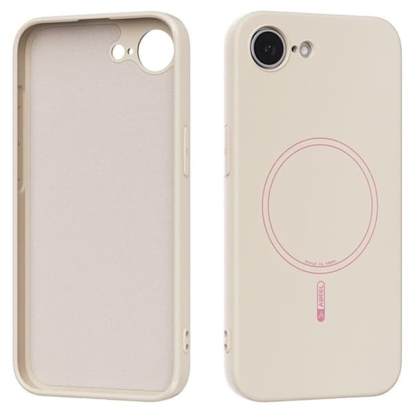 ABEEL iPhone 17e/16e Silikonecover MagSafe - Beige