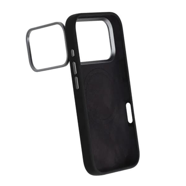 Mobilskal Silikone Magsafe og Stativ iPhone 17 Pro Max - Sort
