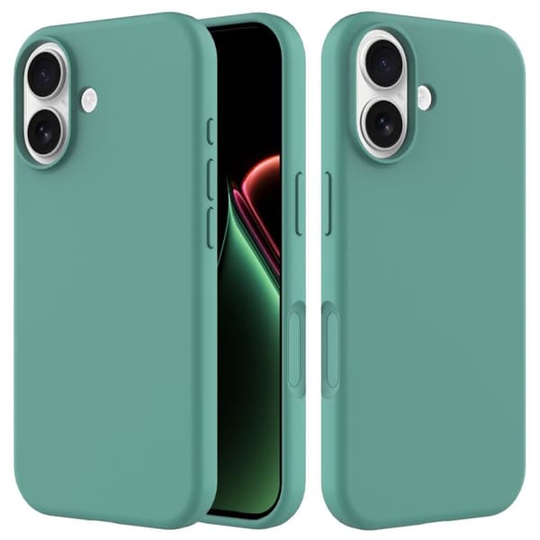 iPhone 17 silikone telefoncover - turkis