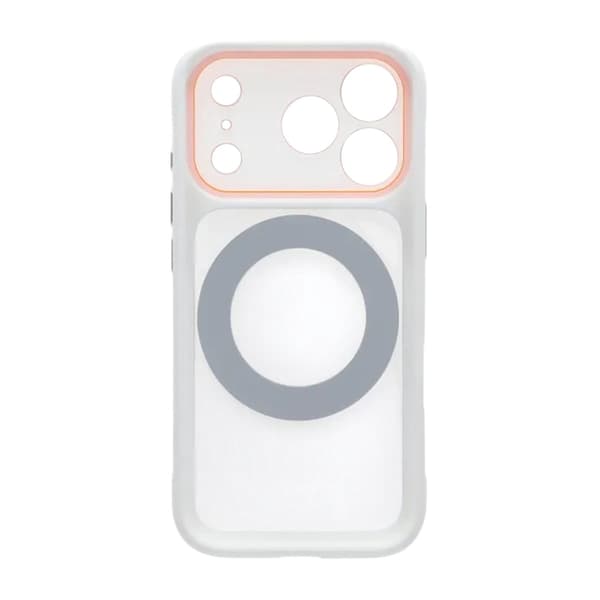 Skal med Roterbart MagSafe-Stativ för iPhone 17 Pro Max - Vit