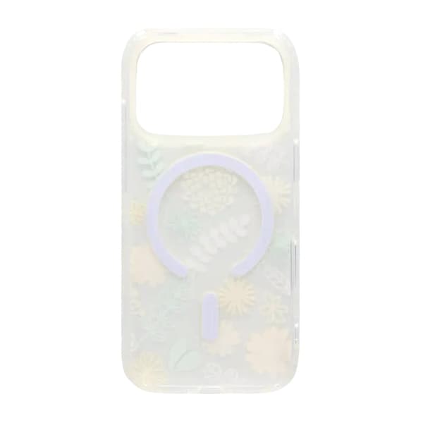 Malet blomstret mat magnetisk etui til iPhone 17 Pro - H6
