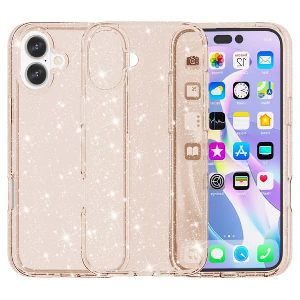 iPhone 16 -puhelin kotelo - Kulta