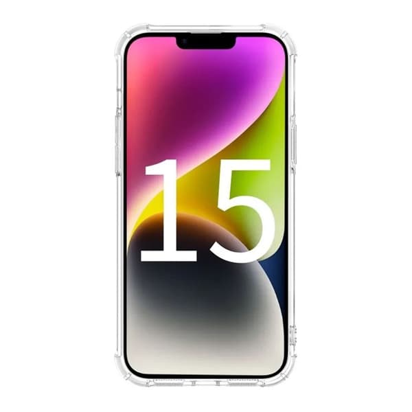 iPhone 15 Pro Max Stöttåligt Mobilskal - Transparent