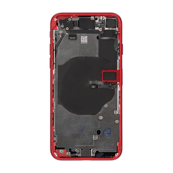 iPhone SE 2020 Baksida med Komplett Ram OEM - Röd