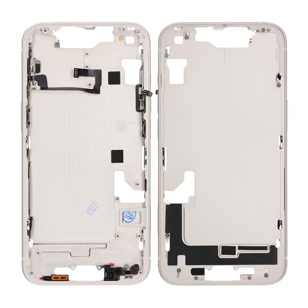 iPhone 14 Mellemramme med smådele OEM - Hvid