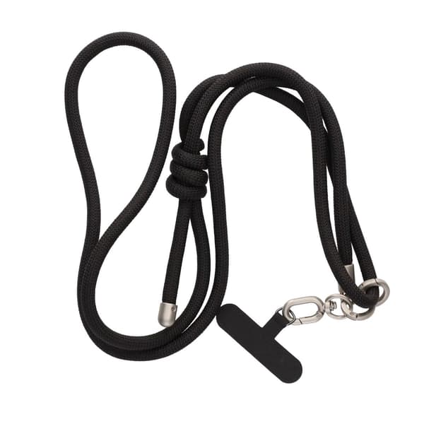 Robust justerbar crossbody skulderrem til telefoner - Sort