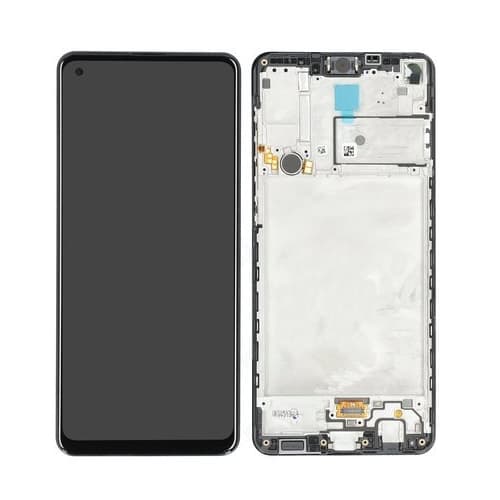 Samsung Galaxy A21s Skærm med LCD Display - Sort