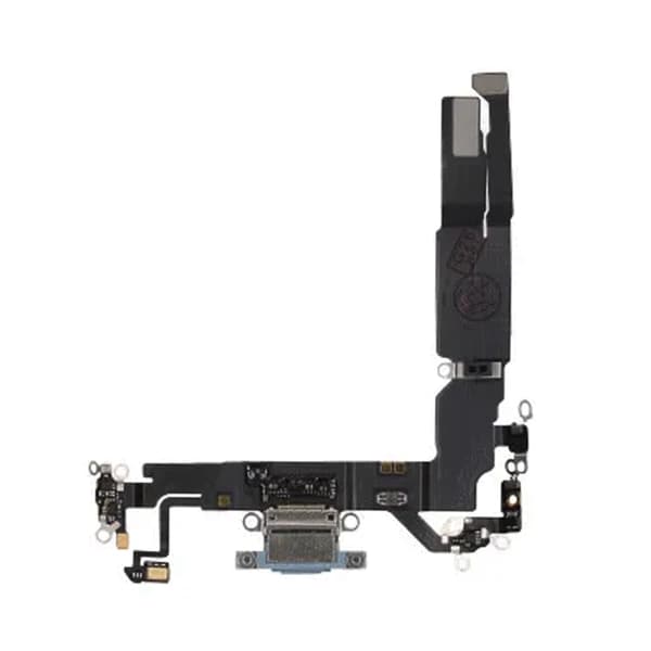 Laddkontakt med Flexkabel för iPhone 17 - Blå