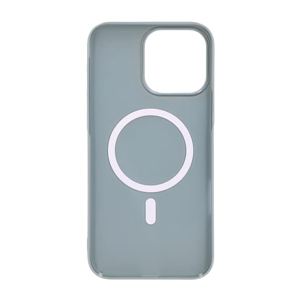 Blankt design magnetisk etui til iPhone 16 Pro Max Blå