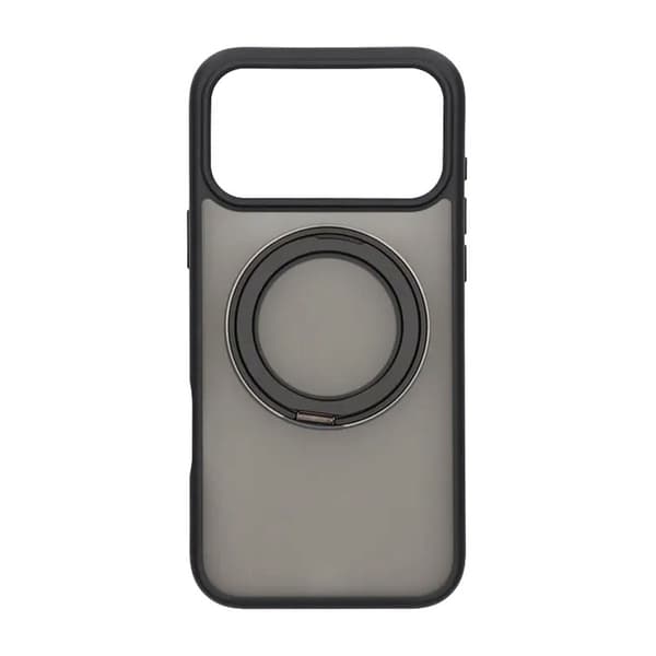 Mobilcover Roterende Magnetisk Stand til iPhone 17 Pro Max - Sort