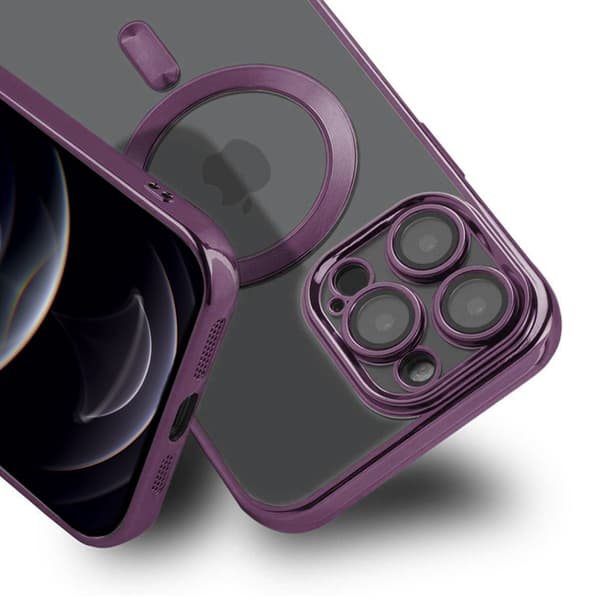 Luxury Mobilskal med Magsafe iPhone 12 Pro Max - Lila
