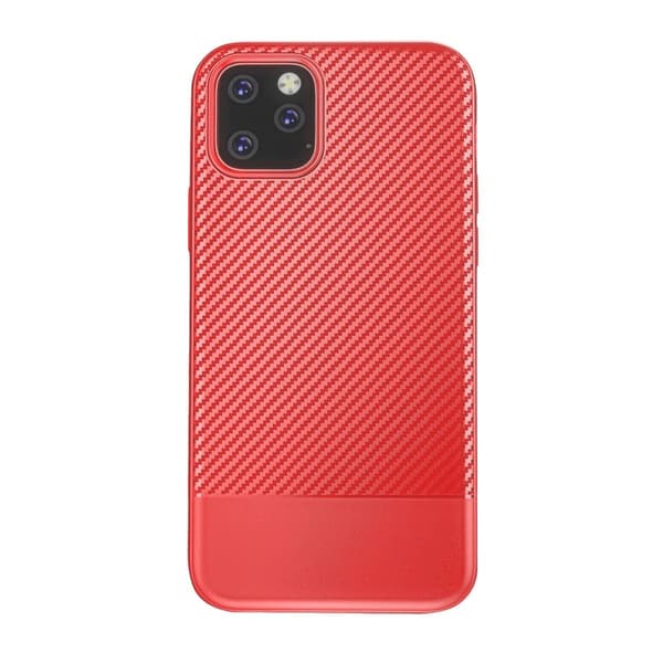 Mobilskal Kolfiberfilm iPhone 11 Pro Max - Röd