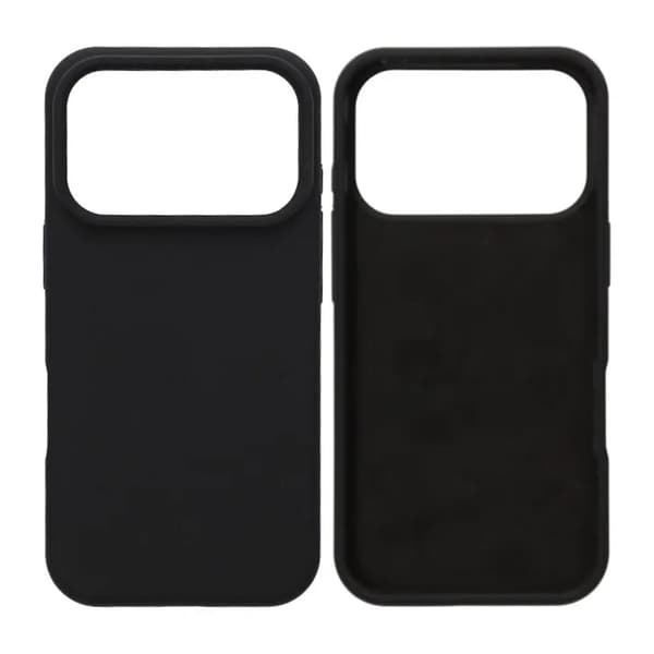 Blødt silikone mobilcover til iPhone 17 Pro - Sort