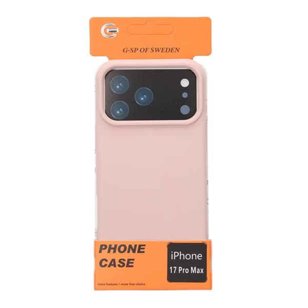 Mobilskal Mjukt Silikon för iPhone 17 Pro Max - Sandrosa