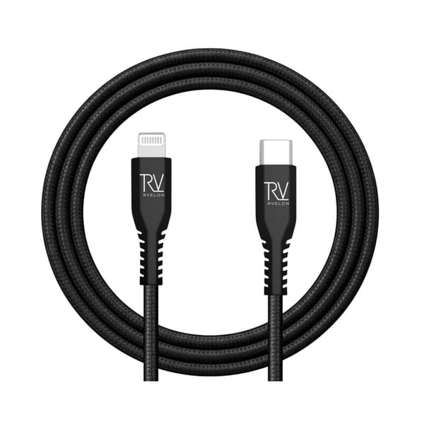 Rvelon USB-C till Lightning Kabel Flätad 1m