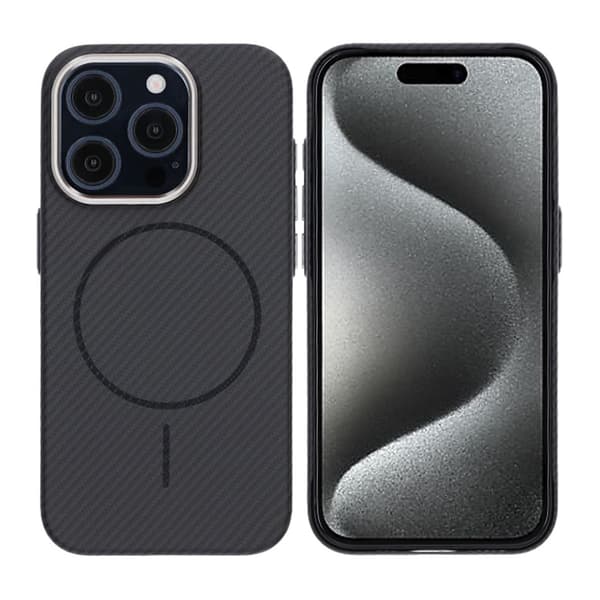 iPhone 15 Pro Carbon Cover - Sort