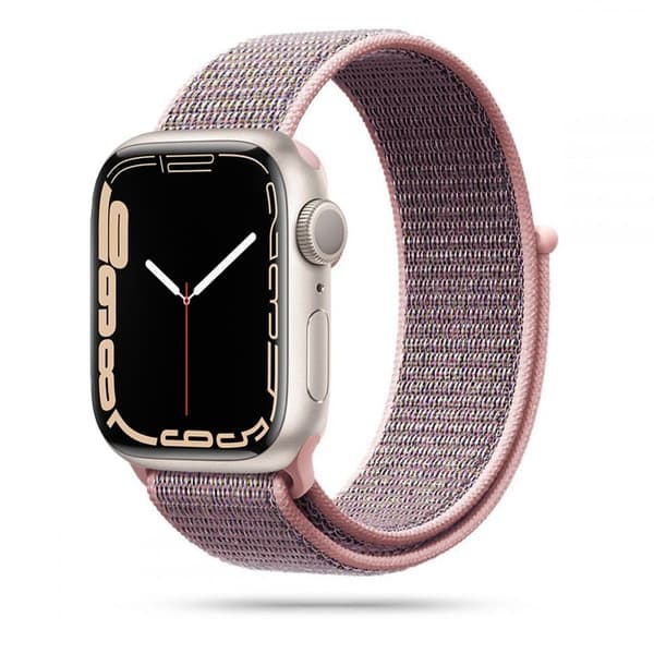 Tech-Protect Nylon Urrem til Apple Watch 38/40/41 mm - Pink
