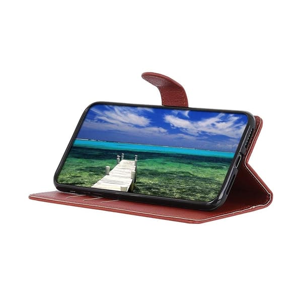 Xiaomi 12 Pro Plånboksfodral med Stativ - Brun
