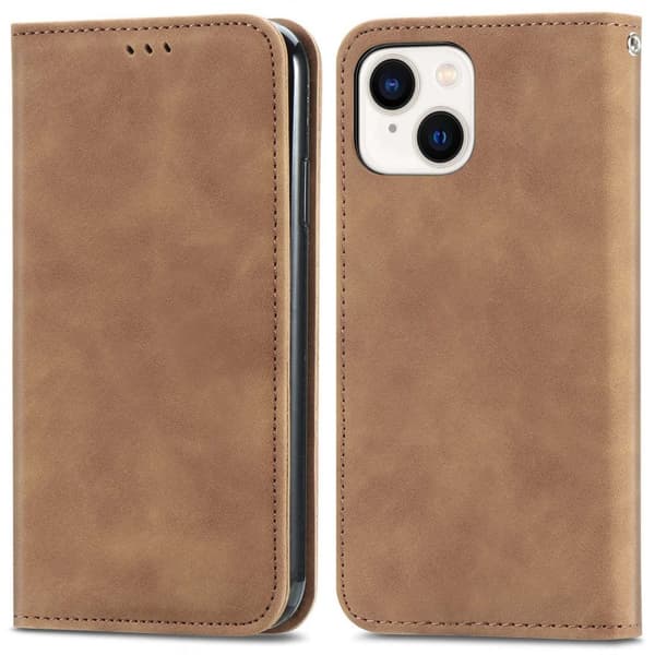 iPhone 14 Skin-touch Feeling cover - Brun