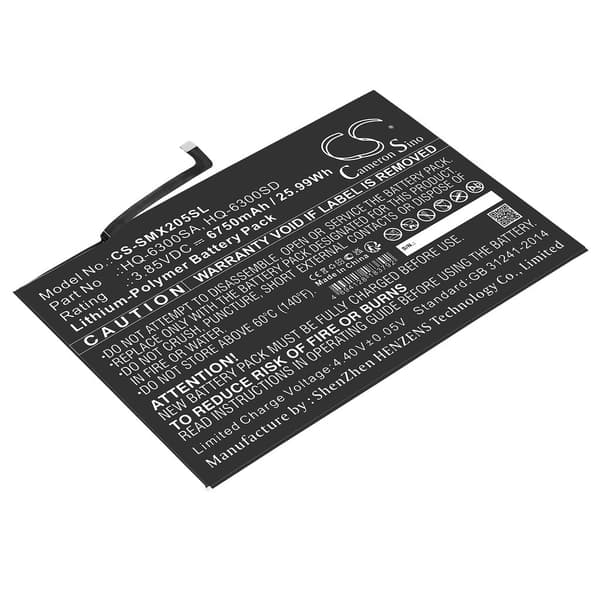 Batteri til Samsung Tab A8 10.5 osv.