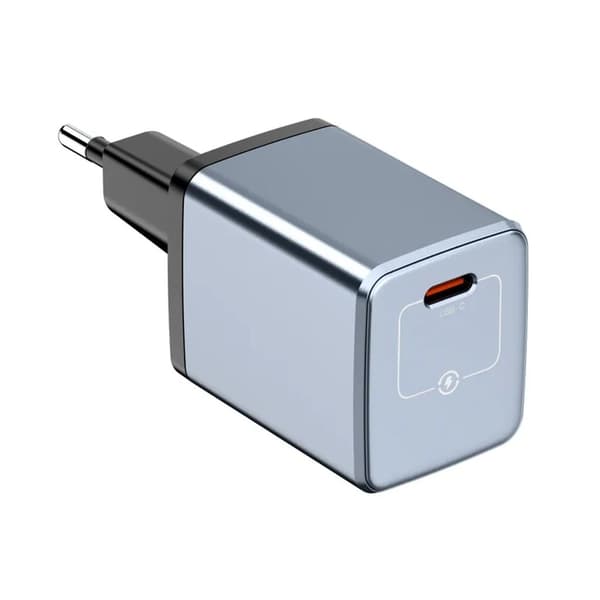 NEXTBATT 30W GaN USB-C Hurtiglader – Sort/Grå