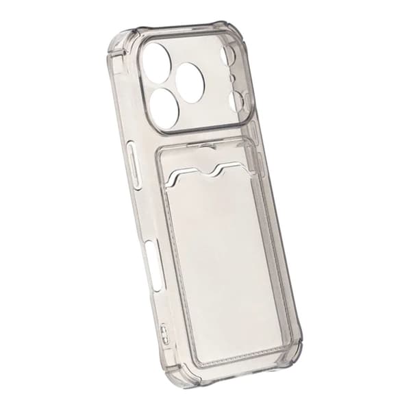 Stødsikkert telefoncover med kortholder til iPhone 17 Pro - Sort