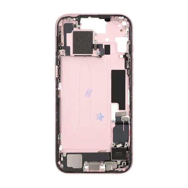 Mittenram med smådelar för iPhone 15 - Rosa OEM