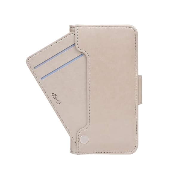 iPhone XS Max Plånboksfodral Stativ och extra Kortfack G-SP -  Grå